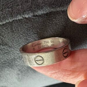 Men ring Cartier size 64